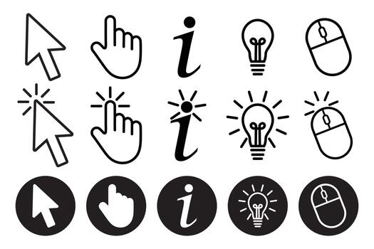 web negocio aplicación icono conjunto planta para computadora y móvil elemen vector