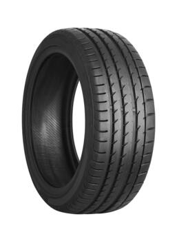 High performance tire designed for better grip and handling on various road conditions photo