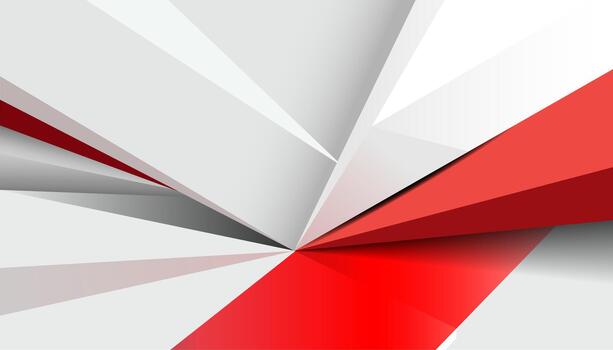 resumen rojo y blanco superposición capas antecedentes un combinación con plata textura línea decoración. vector