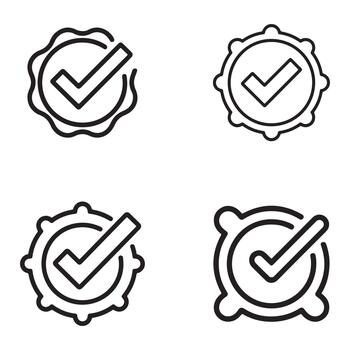 ai modelo pruebas íconos vector