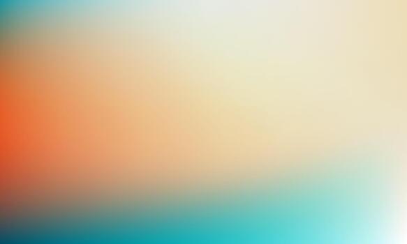 Soft teal orange gradient background with smooth transitions and gentle luminosity. Minimalistic abstract backdrop with calm, balanced tones, ideal for modern design vector