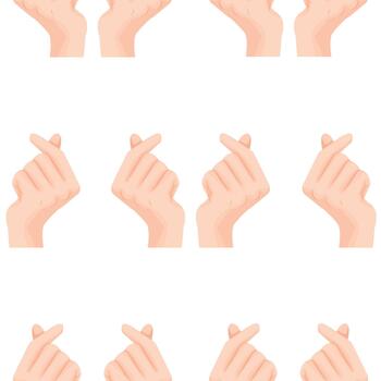 modelo con íconos de humano manos con dedos doblada en un gesto de amar, fácilmente adaptable a ninguna diseño vector