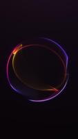 verticale astratto colorato plasma sfera con liscio pendenza splendore su buio sfondo. futuristico energia globo animazione nel 4k 60fps senza soluzione di continuità ciclo continuo per digitale immagini, Tech design e vj sfondi. video