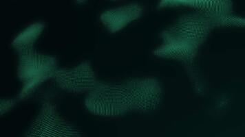 resumen turquesa trama de semitonos fluir con suave digital movimiento. futurista 4k 60 fps sin costura lazo para tecnología antecedentes, datos visualización, ui diseño y moderno movimiento gráficos. video