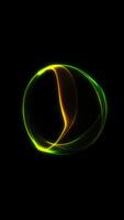 glatt Grün und Gelb Gradient Kugel mit Sanft glühend Fluss, Erstellen ein Ruhe abstrakt Bewegung Ideal zum modern Hintergründe, branding Visuals und futuristisch Digital Kompositionen. video