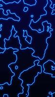 neon blu digitale Linee modulo astratto fluente percorsi su un' buio sfondo, la creazione di un' dinamico futuristico movimento ideale per tecnologia immagini, informatica temi e sci fi interfacce. video