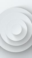 elegante pulito bianca astratto sfondo con delicatamente in movimento neomorphism cerchi. Questo elegante minimalista verticale sfondo è pieno HD e un' senza soluzione di continuità ciclo continuo. video