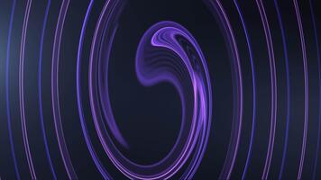 Abstract purple and blue neon glow lines and soft swirling light vortex, creating a mesmerizing, futuristic digital tunnel or hyperspace background loop. video