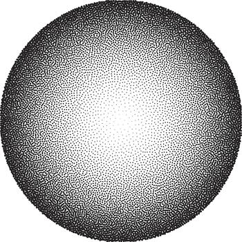 resumen esfera diseño utilizando punteado sombreado técnica para gráfico Arte y técnico ilustración vector