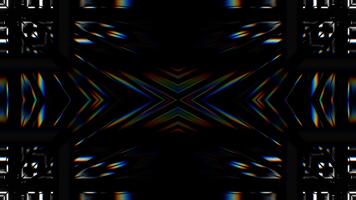 vit abstrakt geometrisk lysande blinkande digital mönster bakgrund vj slinga i 4k video