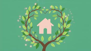 abstrakt grön bakgrund med slät lutning för kreativ design och visuell innehåll video