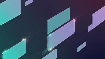 astratto digitale dati flusso con galleggiante rettangoli nel movimento video