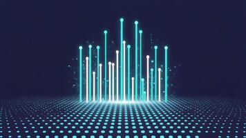 Visualizing Data Trends with Dynamic Digital Graphs in Futuristic Style video