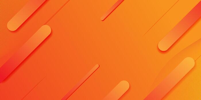 Abstract geometric shape orange background with smooth gradient vector