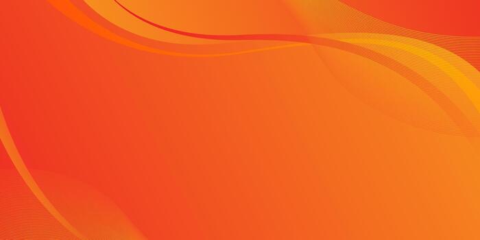 Abstract wavy orange background with smooth gradient vector