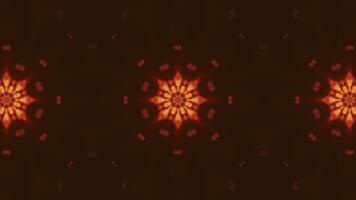 dinâmico transformação do vibrante néon padrões dentro uma suave ciclo. uma caleidoscópio ou animação para ioga video