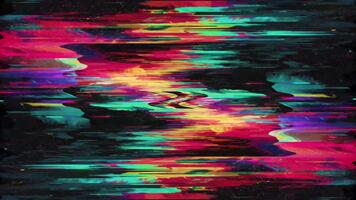 Abstract tech glitch zoom loop with RGB split and noise video