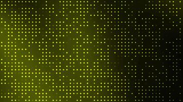 abstrakt digital bakgrund terar en lutning av grön och gul prickad mönster skapande en modern estetisk video