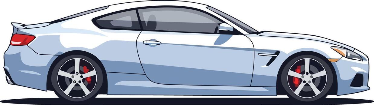 dinámica borde dónde velocidad Satisface estilo en moderno automotor ilustración, aislado en transparente antecedentes vector