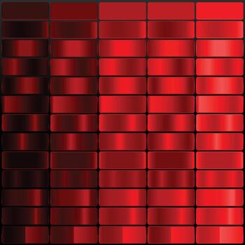 Gradient color Palette. Color are Black Bean, Dark Red, Firebrick, Red, Bright Red, Swatches for gradient background and Versatile design use. vector