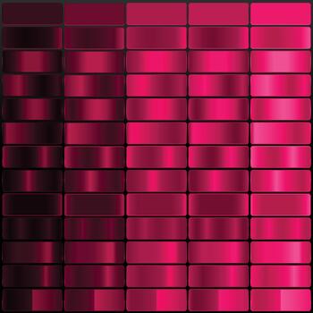 Gradient color Palette. Color are Dark Red, Maroon, Crimson, Ruby, Pinkish Red, Swatches for gradient background and Versatile design use. vector