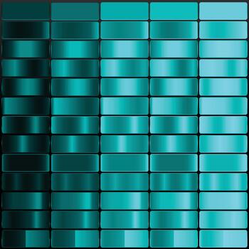 degradado color paleta. color son oscuro cian, verde azulado, cian, agua, eléctrico cian, muestras para degradado antecedentes y versátil diseño usar. vector