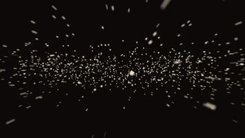 abstrakt Plats bakgrund med oräkneliga partiklar flygande genom de ram snabb video