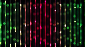 vertical luz listras e bokeh pontos criando abstrato fundo movimento video