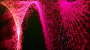 Abstract digital red and magenta pattern background motion design effect video