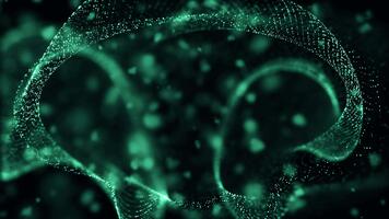 resumen futurista neón cerebro pulsante neural red animación concepto video