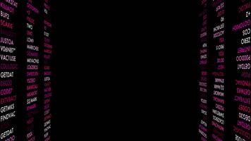 Abstract data tunnel technology digital background motion vfx loop video