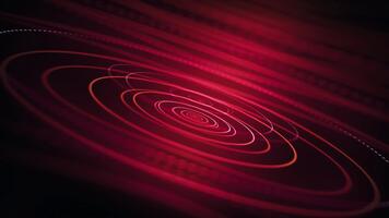 vortice di rosso leggero con dinamico circolare movimento design sfondo video