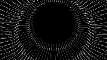 abstrait numérique vortex avec écoulement numérique Les données ruisseaux video