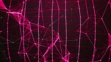 resumen plexo geométrico estructura rosado animación antecedentes video