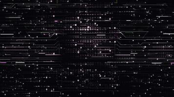 astratto dati analisi visivo presentazione schermo con codice Linee movimento video