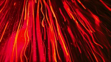 abstrato fundo com brilhando linhas e pequeno partículas movimento video