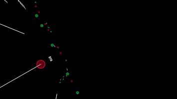 astratto digitale tunnel movimento grafica con caduta dati simboli video