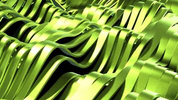 golvend groen abstract achtergrond met dynamisch curves en glad animatie video
