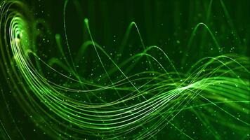 dinâmico verde linhas abstrato futurista estilo fundo desatado ciclo video