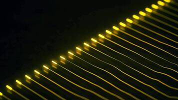 astratto sfondo con raggiante Linee simulando suono onde o dati trasferimento video