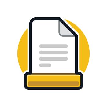 documento, archivo, datos, y adjunto archivo dibujos animados ilustración vector