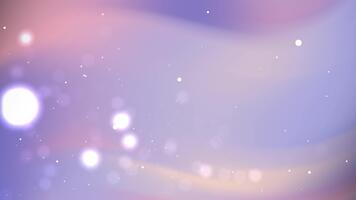 dromerig abstract helling achtergrond met pastel kleuren en drijvend bokeh licht deeltjes. video
