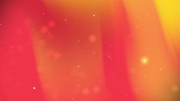 abstrakt värma lutning bakgrund terar orange och gul Färg övergångar med mjuk lysande ljus partiklar. video