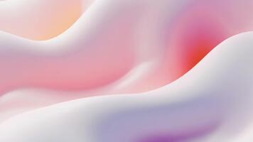 astratto fluente pastello onde sfondo con morbido gradienti e liscio curve. video