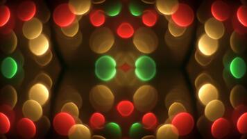 astratto bokeh luci sfondo ciclo continuo con festivo colori. video