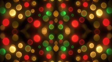 astratto festivo bokeh luci sfondo ciclo continuo. video