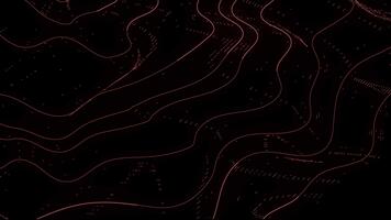 sömlös abstrakt digital Karta linje rutnät slinga - trogen tech bakgrund video