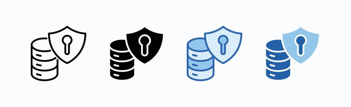 Data Security Icon Sheet vector