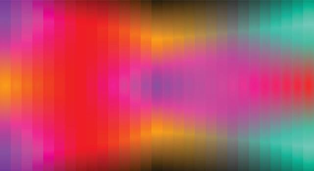 resumen vistoso vaso efecto degradado antecedentes con suave borroso vertical rayas, suave espectro transiciones y moderno vibrante ligero diseño vector