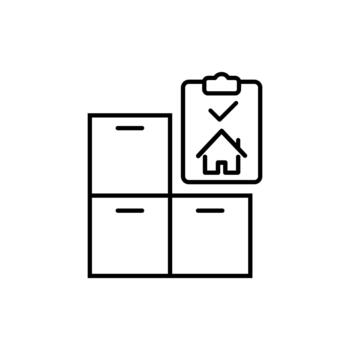 gabinete icono. sencillo línea, contorno elementos de mueble para ui y ux, sitio web o móvil solicitud en blanco antecedentes vector